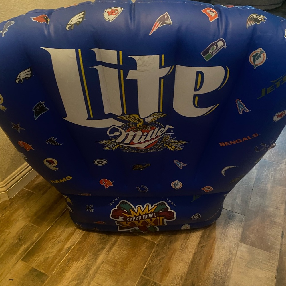 Miller Lite Inflatable Chair - Blue - Picture 4 of 6